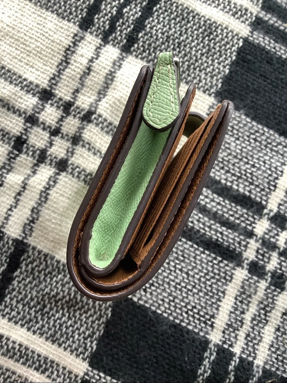 Coach medium corner zip wallet pale pistachio - Picture 4 of 11